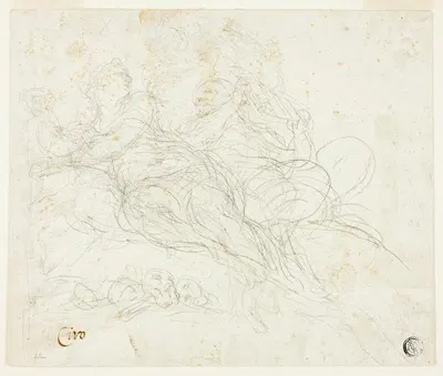 Nymph and Satyr by Ciro Ferri — digital art print download