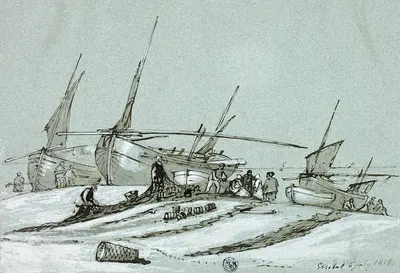 Entretat by Кларксон Стэнфилд, 1858 — digital art print download