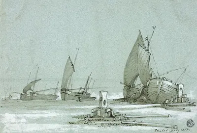 Entretat by Кларксон Стэнфилд, 1858 — digital art print download