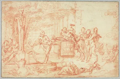 Bacchanal by Claude Gillot — digital art print download