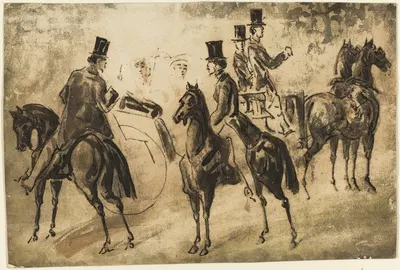 Riders and Equipage by Constantin Guys — digital art print download