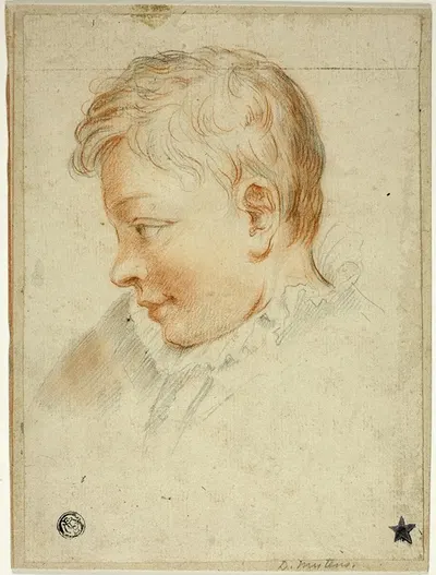 Profile Portrait of Boy by Даниэль Митенс — digital art print download