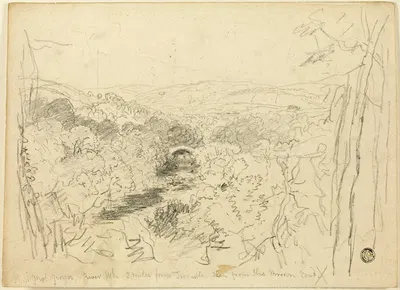 Pont Pwl Gwyn, River Usk by David Cox — digital art print download
