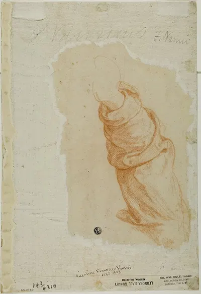 Sketch of a Draped Arm by Domenico Cresti, 1575-1600 — digital art print download