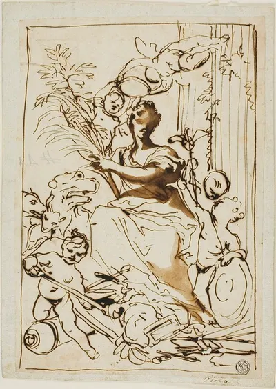 Allegory of Victory by Доменико Пиола — digital art print download