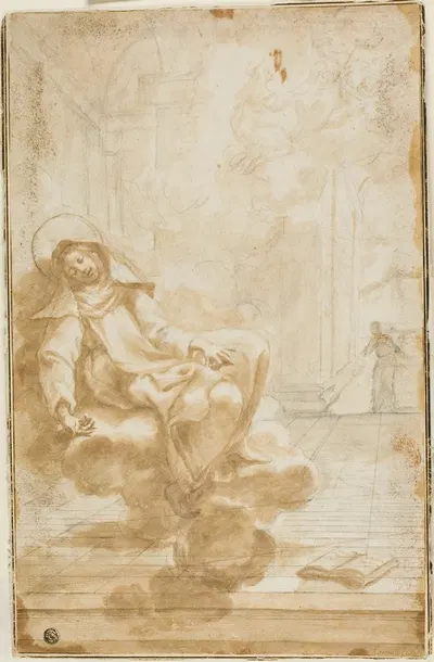 Ecstasy of a Female Saint by Доменико Пиола — digital art print download