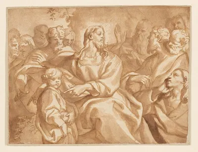 Suffer the Little Children by Доменико Пиола, 1690-1700 — digital art print download