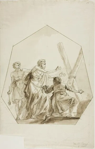 Crucifixion of Saint Andrew by Domenico Pozzi — digital art print download