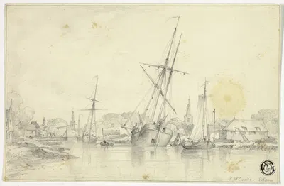 Edam by Эдвард Уильям Кук, c. 1850 — digital art print download