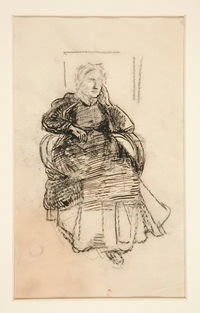 Seated Woman by Франсис Латроп — digital art print download