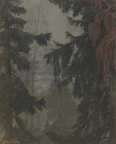 Trees at Hvittrask by Géza Maróti, 1920 — digital art print download