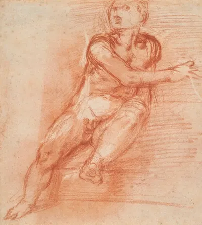Study of a Youth by Giovanni Battista Naldini — digital art print download