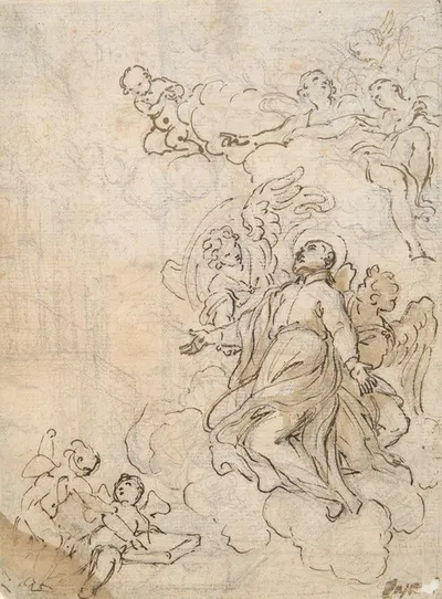 Vision of a Saint by Giovanni Battista Passeri — digital art print download