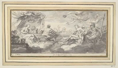 Wedding of Peleus and Thetis by Godfried Maes — digital art print download