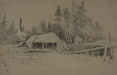 Sawmill by Гомер Додж Мартин — digital art print download