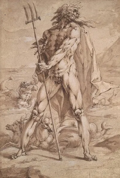 Neptune by Jan Harmensz. Muller — digital art print download