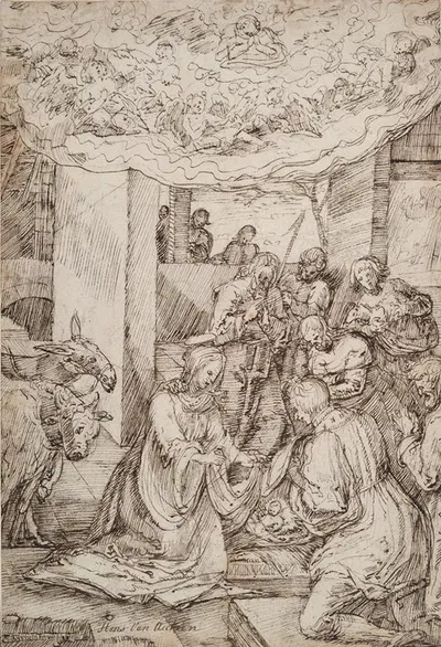Nativity by Master of the Egmont Albums — digital art print download
