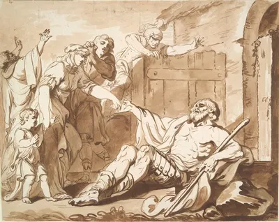 The Blind Belisarius by Philippe Louis Parizeau — digital art print download