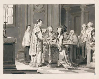 Marriage from The Seven Sacraments by Pietro Antonio Novelli, 1769 — digital art print download