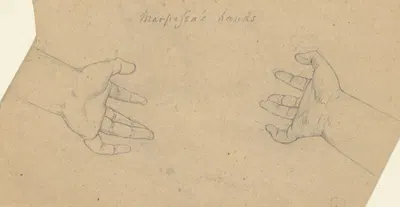 Study for The Judgment of Jupiter (Marpessa’s hands) by Самуэль Финли Бриз Морс — digital art print download
