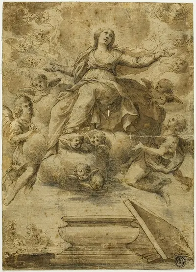 Assumption of the Virgin by School of Carlo Maratti — digital art print download