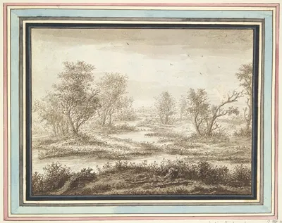 Trees in a Marshy Land by Адриан Хендрикс. Вербум — digital art print download