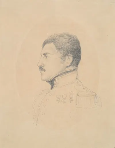 Portrait of General Pelissier by Денис Огюст Мари Раффе — digital art print download