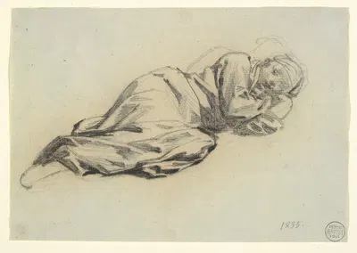 Reclining Figure by Денис Огюст Мари Раффе — digital art print download