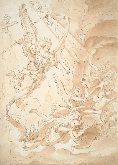 Fall of the Rebel Angels by Доменико Пиола — digital art print download