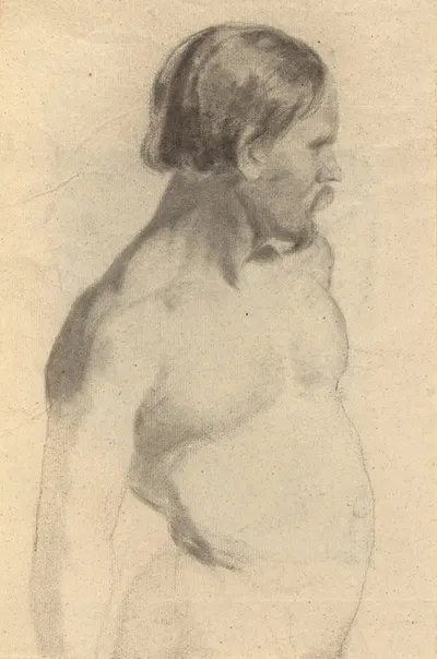 Male Nude by Эдвин Уайт — digital art print download