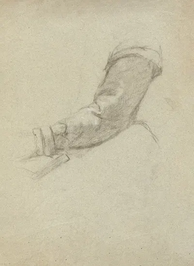 Sleeve, sketch for Signing of the Compact in the Cabin of the Mayflower by Эдвин Уайт — digital art print download