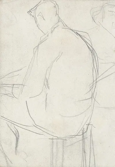 Man Seated on a Stool by Жорж Сёра — digital art print download