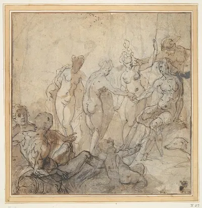 The Judgment of Paris by Hans Rottenhammer, 1600–1605 — digital art print download