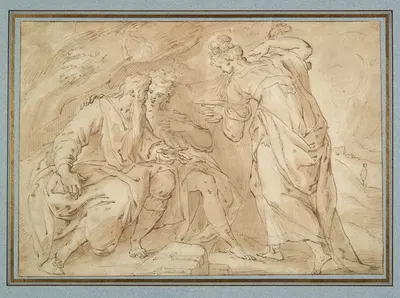Lot and his Daughters by Hans Speckaert — digital art print download