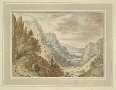 Mountainous Landscape by Херман Сафлевен — digital art print download
