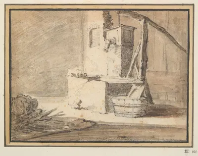 Study of a Well by Херман Сафлевен — digital art print download