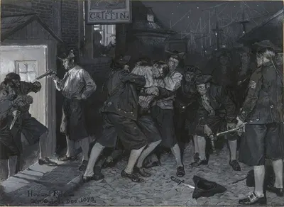 У знака Грифона by Говард Пайл, 1879 — digital art print download