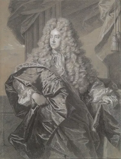 Portrait of Edward Villiers, First Earl of Jersey by Гиацинт Риго — digital art print download