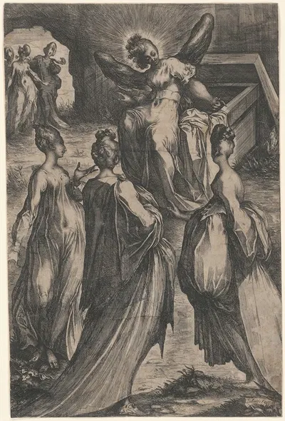 Three Maries at the Tomb by Jacques Bellange — digital art print download