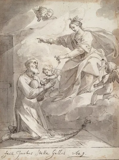 St. Philip in prison by Жак Стелла, 1629 — digital art print download