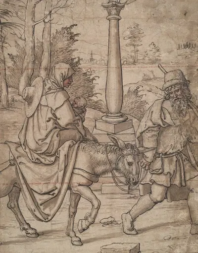 Flight into Egypt by Jan Swart van Groningen — digital art print download