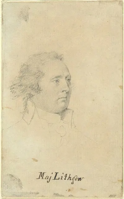 Major Lithgow by John Trumbull, 1791 — digital art print download
