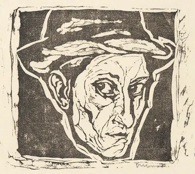 Self-Portrait by Josef Albers, 1916 — digital art print download