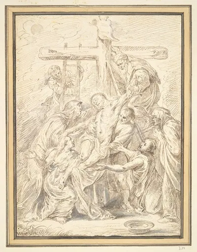 Deposition from the Cross by Matthys van den Bergh, 1662 — digital art print download