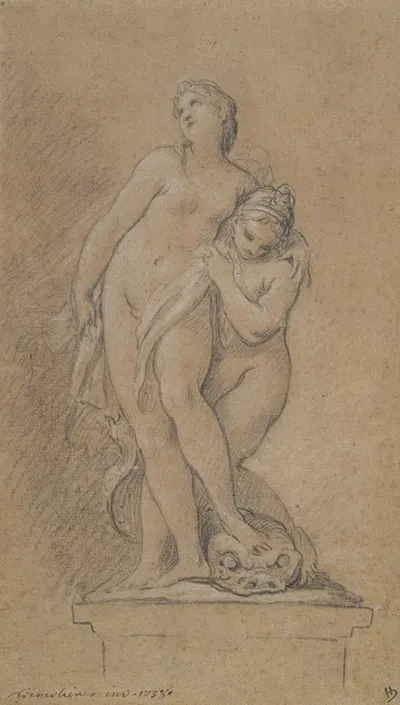 Venus Supported by a Nereid by Pierre Charles Trémolières, 1738 — digital art print download