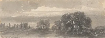 Landscape – Trees by Роберт Уолтер Уир — digital art print download