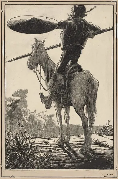 Don Quixote by Уильям Хит Робинсон — digital art print download