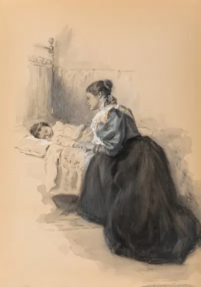 Sometime by Alice Barber Stephens, 1896 — digital art print download