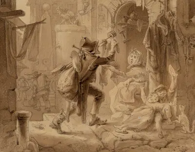 A peddler by Antonio Porcelli — digital art print download