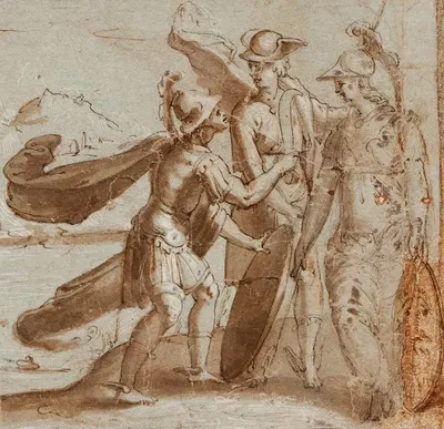 Mars, Mercury, and Minerva by Domenico Cresti — digital art print download